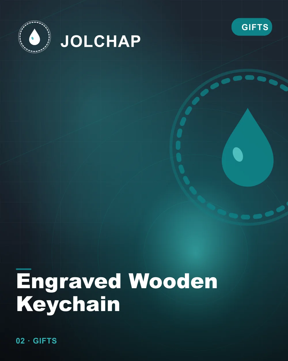 Engraved Wooden Keychain alternate view
